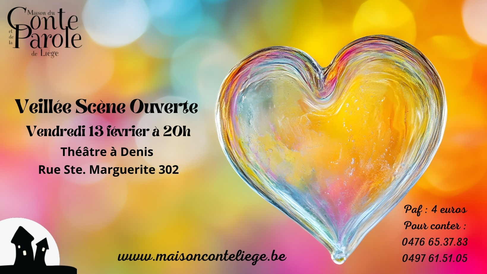 Affiche couleur et coeur contes amour